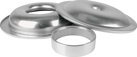 Allstar Performance Aluminum Air Cleaners ALL25904 Cleaner, 14 in. Diameter, Round, Aluminum, Natural, 1.5 in. Dropped Base, 1.5 in. Spacer, Each