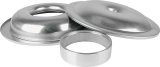 Allstar Performance Aluminum Air Cleaners ALL25904 Cleaner, 14 in. Diameter, Round, Aluminum, Natural, 1.5 in. Dropped Base, 1.5 in. Spacer, Each thumbnail 2