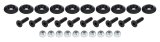 Allstar Performance Body Fasteners ALL18680 Fasteners, Plastic Countersunk Bolt Kit 1/4 in x 1 in, Black thumbnail 1