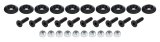 Allstar Performance Body Fasteners ALL18680 Fasteners, Plastic Countersunk Bolt Kit 1/4 in x 1 in, Black thumbnail 2