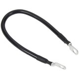 Allstar Performance Ground Straps ALL76341-20 Battery Cable, Cable, 20 in. Length, Black PVC Jacket, 3/8 in. Eyelet Ends, Copper Stranded Wire, 4-gauge, Each thumbnail 1