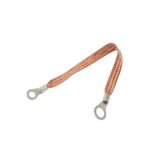 Allstar Performance Ground Straps ALL76329-12 Copper Strap with 1/4" and 3/8" Ring Terminals 12" thumbnail 1