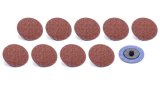 Allstar Performance Twist Lock Sanding Discs ALL12106 Discs, 80 Grit, Round, 2 in. Diameter, Lock, Set of 10 thumbnail 1