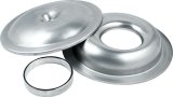 Allstar Performance Aluminum Air Cleaners ALL26098 Cleaner, Round, Aluminum, Natural, 14 in. Diameter, 7/8 in. Drop Base, 5 1/8 in. Diameter Base, Each thumbnail 2
