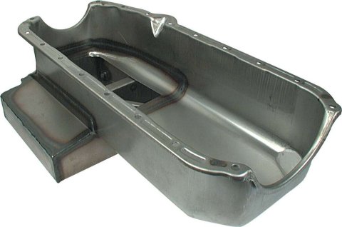 Allstar Performance 6 qt. Claimer Oil Pans ALL26132 Pan, Steel, Natural, qt., Chevy, Small Block, Each thumbnail 2