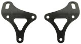 Allstar Performance Motor Mounts ALL38109 Mount, Front, 2 in. Offset, Block Mount, Bolt-In, Steel, Black Powdercoated, Chevy, V8, Pair thumbnail 1