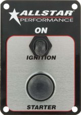 Allstar Performance Ignition Switch Panels ALL80140 Starter Panel, Push-Button, Momentary, Toggle Switch, Ignition, Each thumbnail 1