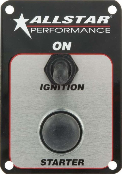 Allstar Performance Ignition Switch Panels ALL80140 Starter Panel, Push-Button, Momentary, Toggle Switch, Ignition, Each