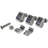 Allstar Performance Universal Line Clamps ALL18323 Hose Mounting Clamps, Aluminum, Natural, 3/8 in. Diameter Hole, Set of 4 thumbnail 1