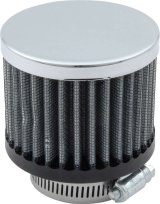 Allstar Performance Valve Cover Breathers ALL36202 Breather, Clamp-On, Round, Steel/Rubber, Chrome/Black, 1 1/2 in. Diameter, Each thumbnail 2