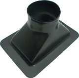 Allstar Performance Brake Ducts ALL42140 Duct, Headlight Mount, Accepts 3.0 in. Hose, ABS Plastic, Black, Each thumbnail 1