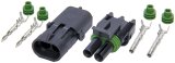 Allstar Performance Weatherpack Connectors ALL76266 Weather Pack Wiring Connector, 2-Wire, Male, Female, Each thumbnail 1