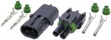 Allstar Performance Weatherpack Connectors ALL76266 Weather Pack Wiring Connector, 2-Wire, Male, Female, Each thumbnail 2