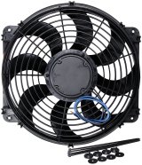14 Inch 1,530 CFM Allstar Performance Curved Blade Electric Fan ALL30074 Fan, Single, in. Diameter, Reversible, cfm, Black, Plastic, Kit thumbnail 2