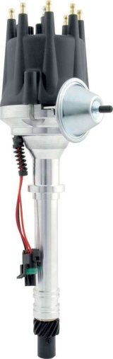 Allstar Performance Ready-to-Run Distributors ALL81222 Distributor, Ready-To-Run, HEI, Magnetic Pickup, Mechanical/Vacuum Advance, Black Cap, Chevy, thumbnail 2