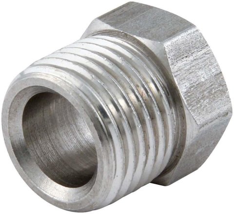 Allstar Performance Inverted Flare Nuts ALL50143 Tube Nuts, Flare, 3/8 in. Tube, 5/8-18 in. Nut, Stainless Steel, Natural, Set of 4