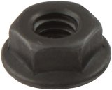 Allstar Performance Spin Lock Nuts ALL18555 Nuts, 1/4-20 in. Thread, 7/16 in. Wrench, Steel, Black, Set of 10 thumbnail 1