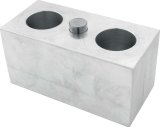 Allstar Performance Lowering Blocks ALL56064 Block, Aluminum, 2.5 in. Thick, 2.5 in. wide, 5 in. Long, 5/8 in, Pin Diameter, Each thumbnail 1