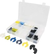 Allstar Performance Bump Stop Components ALL64442 Shock Components, Shims, Assortment of U-shaped Shims, Semi-solid, and 2-piece Shims, 16mm Shock Shaft Diameter, Set of 60 thumbnail 2