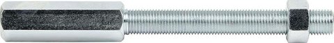 Allstar Performance Pedal Rod Extensions ALL41027 Brake Extension, 3/8-24 in. Threads, 3.000 in. Male Thread, 4.750 in. Overall Length, Each thumbnail 1