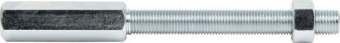 Allstar Performance Pedal Rod Extensions ALL41027 Brake Extension, 3/8-24 in. Threads, 3.000 in. Male Thread, 4.750 in. Overall Length, Each thumbnail 2