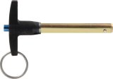 Allstar Performance Quick-Release Pins ALL60306 Pin, Quick-Release, 12,800 lbs. Double Shear Load, 4130 Steel, Gold Iridited, 5/16 in. Diameter, 2 in. Length, Each thumbnail 2