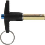 Allstar Performance Quick-Release Pins ALL60310 Pin, Quick-Release, 18,400 lbs. Double Shear Load, 4130 Steel, Gold Iridited, 3/8 in. Diameter, 1 in. Length, Each thumbnail 1