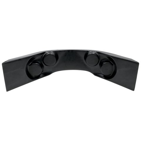 Allstar Performance Dash Panels ALL23243 one-piece, sturdy fiberglass dash panel has four outer pods to accept 2-5/8 in gauges and