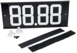 Allstar Performance ET Dial-In Boards ALL23293 Board, 4 Digits, with Velcro®/Suction Cup Mount, Black with White Numbers, Each thumbnail 1