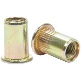 Allstar Performance Threaded Inserts ALL19463 Nutsert Inserts, 1/4-20 in. Thread Size, 13/32 in. Hole Size, Steel, Zinc Plated, Set of 10 thumbnail 2