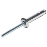 Allstar Performance Small Head Rivets ALL18020 Rivets, Silver, Steel, Aluminum, Size 3/16 in., Diameter 3/8 in., Grip Range 0.625-0.750 in., Set of 250. thumbnail 1