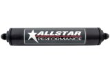 Allstar Performance Inline Aluminum 10 Microns Fuel Filter with -6 AN Inlet Size ALL40238 Filter, Aluminum, Black Anodized, Paper Element, Male Inlet/Outlet, 2 in. Diameter, 12 in. Length, Each thumbnail 1