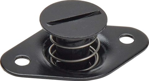 Allstar Performance Flush Head Self-Ejecting Button Fasteners ALL19115 Quick Fasteners, Button, Slotted Head, Aluminum, Black, 0.44 in. Shank Diameter, 0.50 in. Shank Length, Set of 10