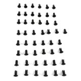 Allstar Performance Oval Head Button Fasteners ALL19279 Quick Fasteners, Fasteners, Slotted Head, Aluminum, Black, 0.31 in. Shank Diameter, 0.50 in. Shank Length, Set of 50 thumbnail 1