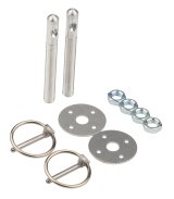 Allstar Performance Hood Pin Kits ALL18480 Pins, Torsion Pin-Style, 3.500 in. Long, 3/8 in. Diameter, Aluminum, Silver Anodized, Kit thumbnail 2