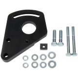 Allstar Performance Small Block Chevy Power Steering Pump Bracket Kits ALL48502 Bracket, Mount, Aluminum, Blue Anodized, Driver Side, Saginaw, Chevy, Block, Each thumbnail 1