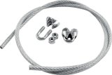 Allstar Performance Bumper Hookup Kits ALL22315 Towing Cable, Mount, Steel, 3 ft. Cable Length, Two Cable Clamps, Kit thumbnail 1