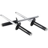 Allstar Performance Tri-Fold Rivets ALL18187 Rivets, Blind Rivets, 3/16 in. Rivet, 1/2 in. Head, Aluminum, Black, Set of 250 thumbnail 1