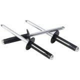 Allstar Performance Tri-Fold Rivets ALL18187 Rivets, Blind Rivets, 3/16 in. Rivet, 1/2 in. Head, Aluminum, Black, Set of 250 thumbnail 2