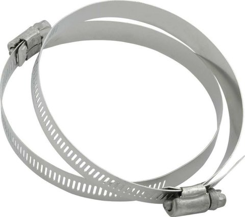 Allstar Performance Stainless Steel Hose Clamps ALL18342 Clamps, Steel, 4.500 in. Outside Diameter, Pair