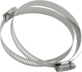 Allstar Performance Stainless Steel Hose Clamps ALL18342 Clamps, Steel, 4.500 in. Outside Diameter, Pair thumbnail 2