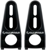 Allstar Performance Sprint Car Adjustable Fuel Cell Mounts ALL55112 Mounts, Adjustable, Aluminum, Black Powdercoated, Pair thumbnail 1