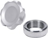 Allstar Performance Fill Plug Kits ALL36161 Kit, 1-1/2 in.-12 Thread, Billet Aluminum Cap, Weld-In Steel Bung, 1.50 in. Diameter Cap, Kit thumbnail 2