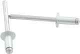 Allstar Performance Small Head Rivets ALL18107 Rivets, Blind Rivets, Multi-Grip, 3/16 in. Rivet, 3/8 in. Head, Aluminum, Silver, Set of 250 thumbnail 2