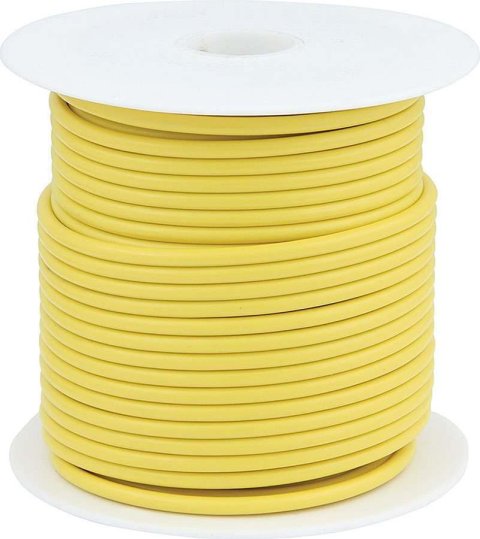 Allstar Performance Primary Electrical Wire ALL76514 Wire, 20-Gauge, 100 ft. Long, Yellow, Each