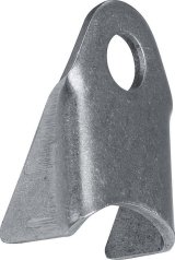 Allstar Performance Chassis Tabs ALL60017 Tabs, Mild Steel, 0.125 in. Thick, 2.050 in. Tall, 0.500 in, Hole, Set of 4 thumbnail 1