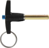 Allstar Performance Quick-Release Pins ALL60300 Pin, Quick-Release, 8,200 lbs. Double Shear Load, 4130 Steel, Gold Iridited, 1/4 in. Diameter, 1.0 in. Length thumbnail 2