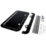 Allstar Performance Access Panels ALL18542 Body Panel, Access, Deck Lid Position, Aluminum, Black, 6 in. x 14 in., Hinge, Fastener, Kit thumbnail 1