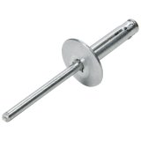 Allstar Performance Tri-Fold Rivets ALL18060 Rivets, Tri-Fold, Blind Rivet, 3/16 in. Rivet, 5/8 in. Head, Aluminum, Silver, Set of 250 thumbnail 2