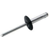 Allstar Performance Tri-Fold Rivets ALL18063 Rivets, Tri-Fold, Blind Rivet, 3/16 in. Rivet, 5/8 in. Head, Aluminum, Black, Set of 250 thumbnail 1